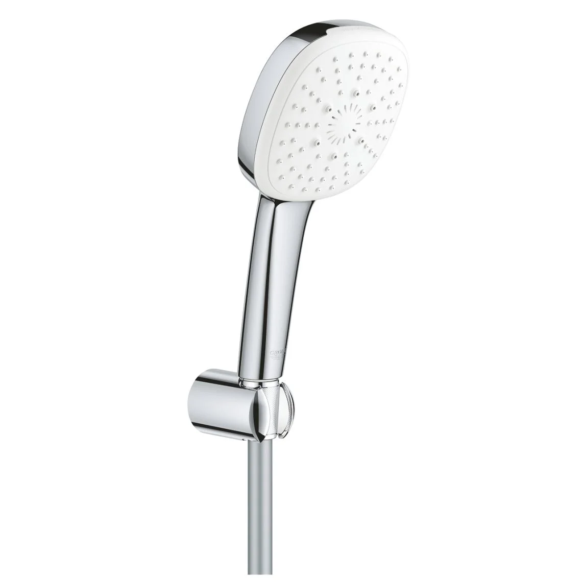 Душовий набір Grohe Tempesta Cube 110, настінний ручний душ, шланг, тримач, 3 режими струменя, хром (27588003)