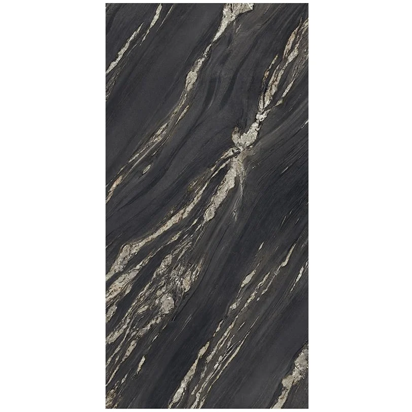 Керамограніт крупноформатний Fiandre Marmi Maximum Nero Damascato 300х150 Satin 6mm (MMH14761530)