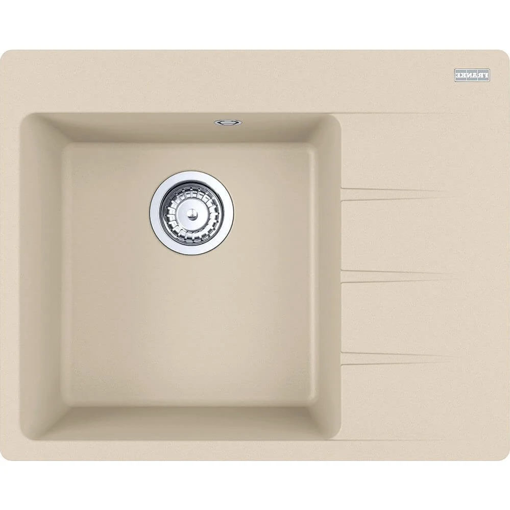 Кухонна мийка Franke Centro CNG 611-62 TL, накладна, крило праворуч, 62х50, граніт бежевий (114.0630.459)