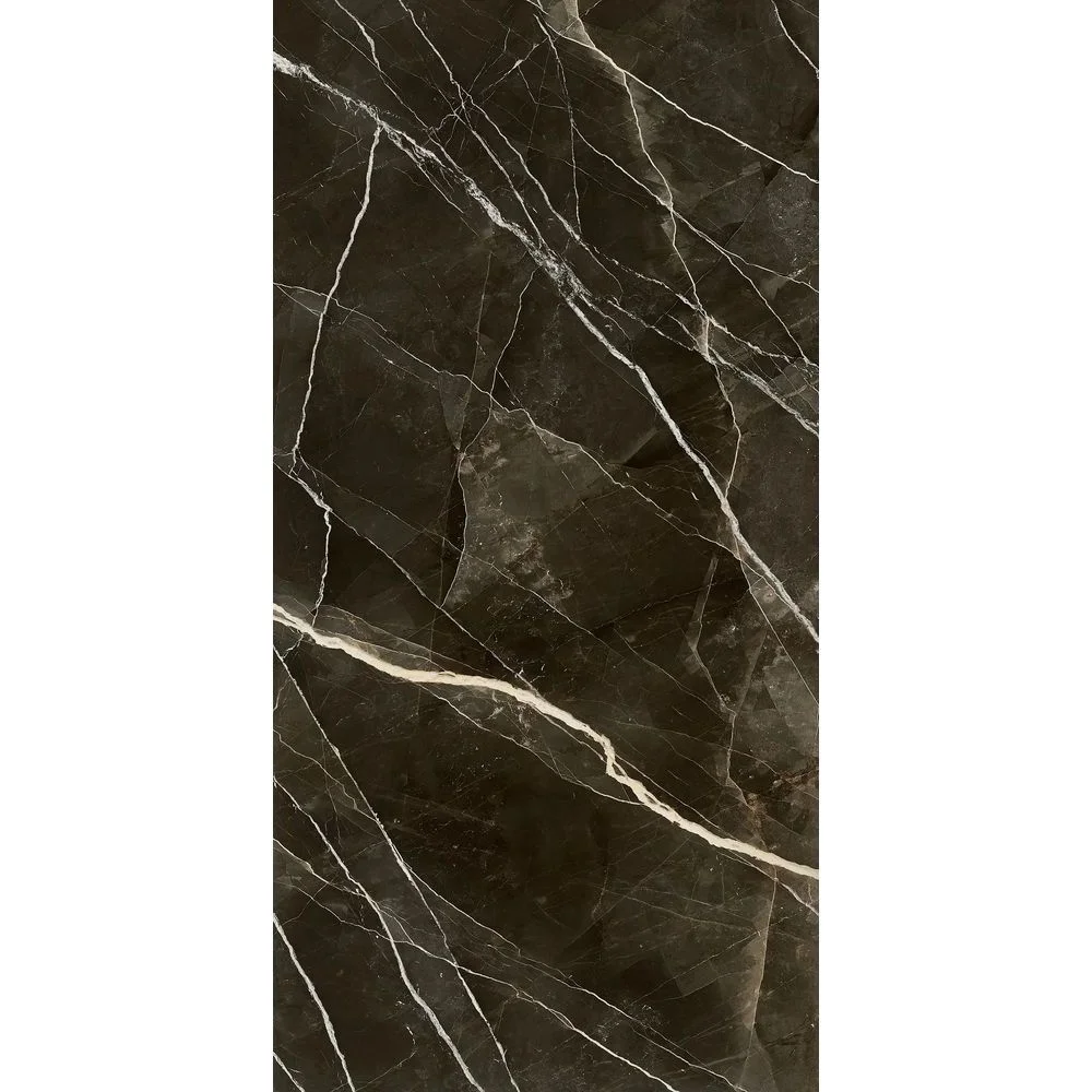 Керамогранітна плита для стільниць Marazzi, Gran Marble Look Calacatta Black Satin Plus 162х324, 12 мм (MGGV)