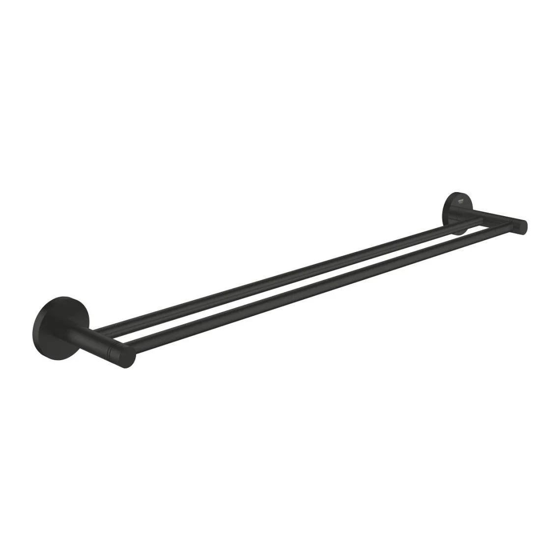Рушникотримувач Grohe Essentials подвійний, 654 мм, чорний матовий (1024732430)