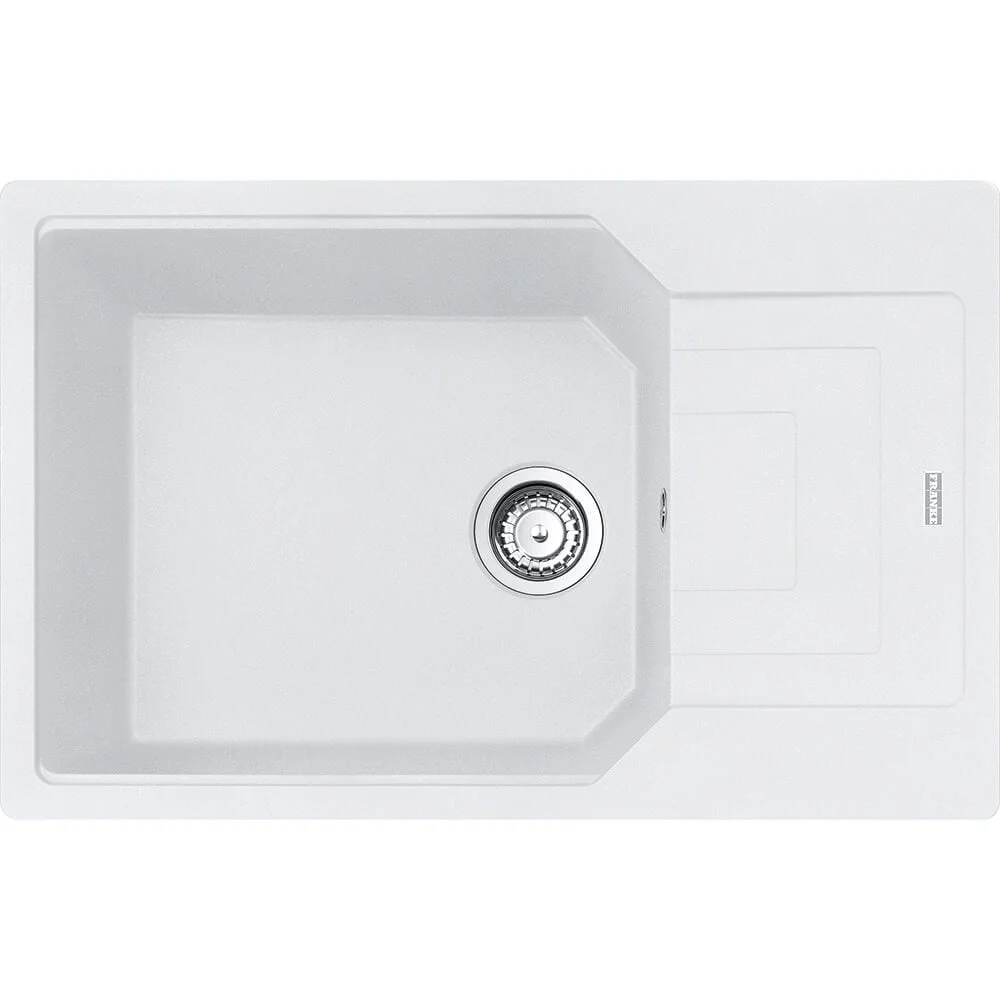 Кухонна мийка Franke UBG 611-78 XL, накладна, оборотна, 78x50, граніт білий (114.0701.801)