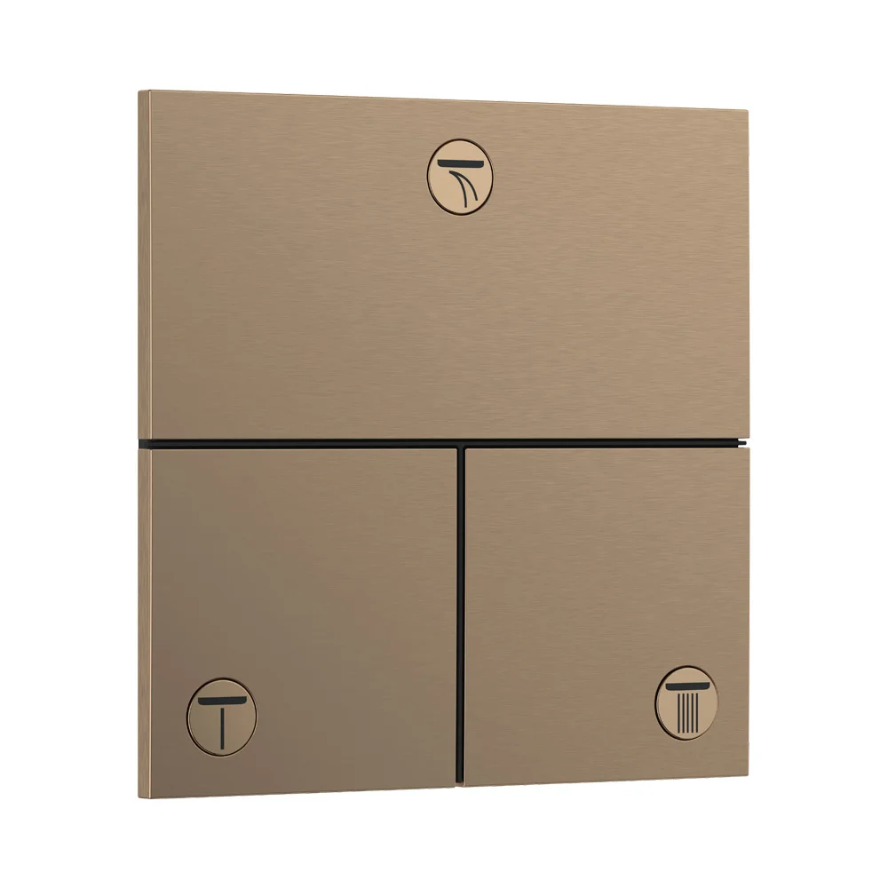 Перемикач Hansgrohe ShowerSelect Comfort E на 3 функції, Brushed Bronze (15573140)