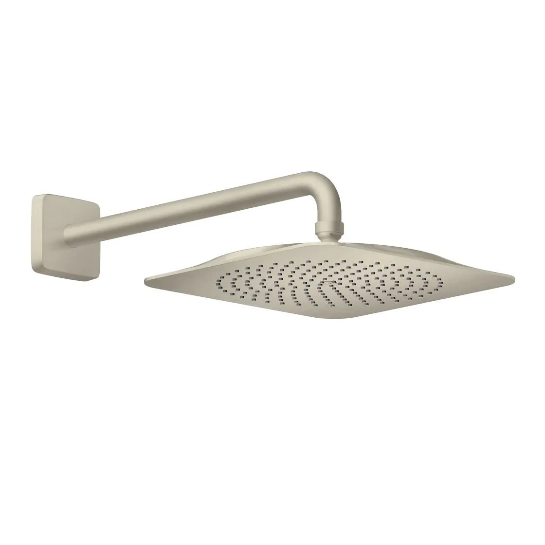 Верхній душ Axor Citterio C 270х270 1jet EcoSmart+ P зі стіновим кронштейном, Brushed Nickel (28791820)