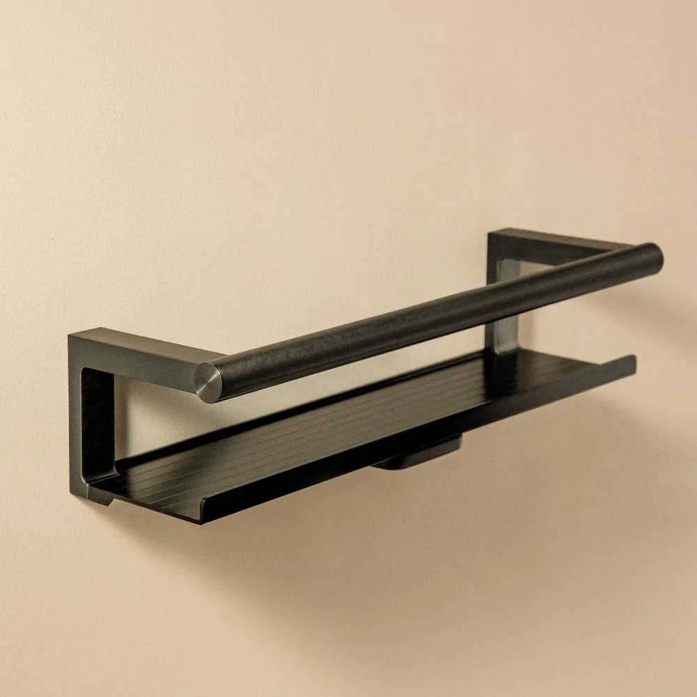 Полиця для душу Cosmic Architect S+, BRUSHED BLACK PVD (WJC235A0048055)