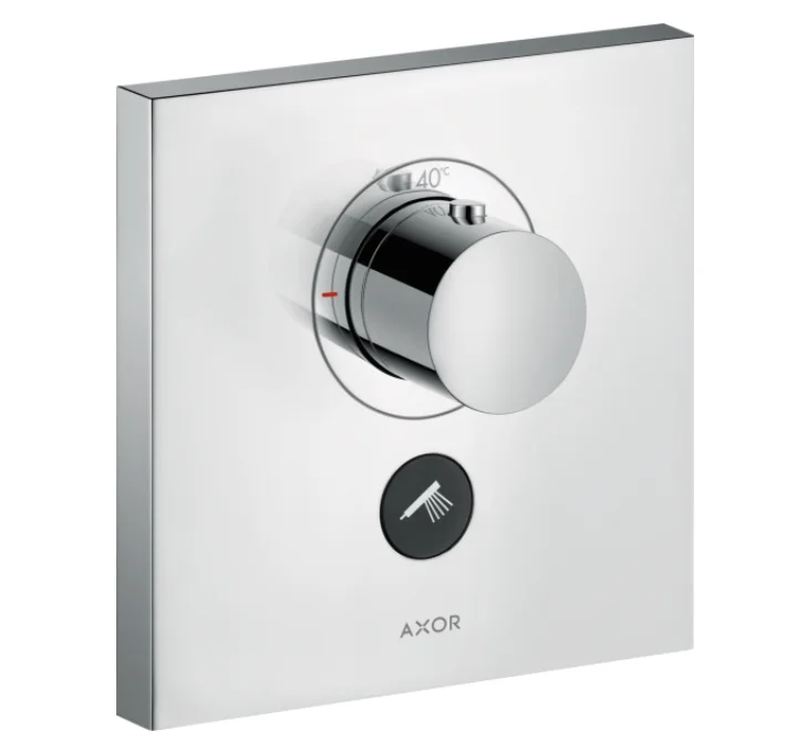 Термостат для душу AXOR Shower Select Highflow square на 1 режим і додатковий вихід, хром (36716000)