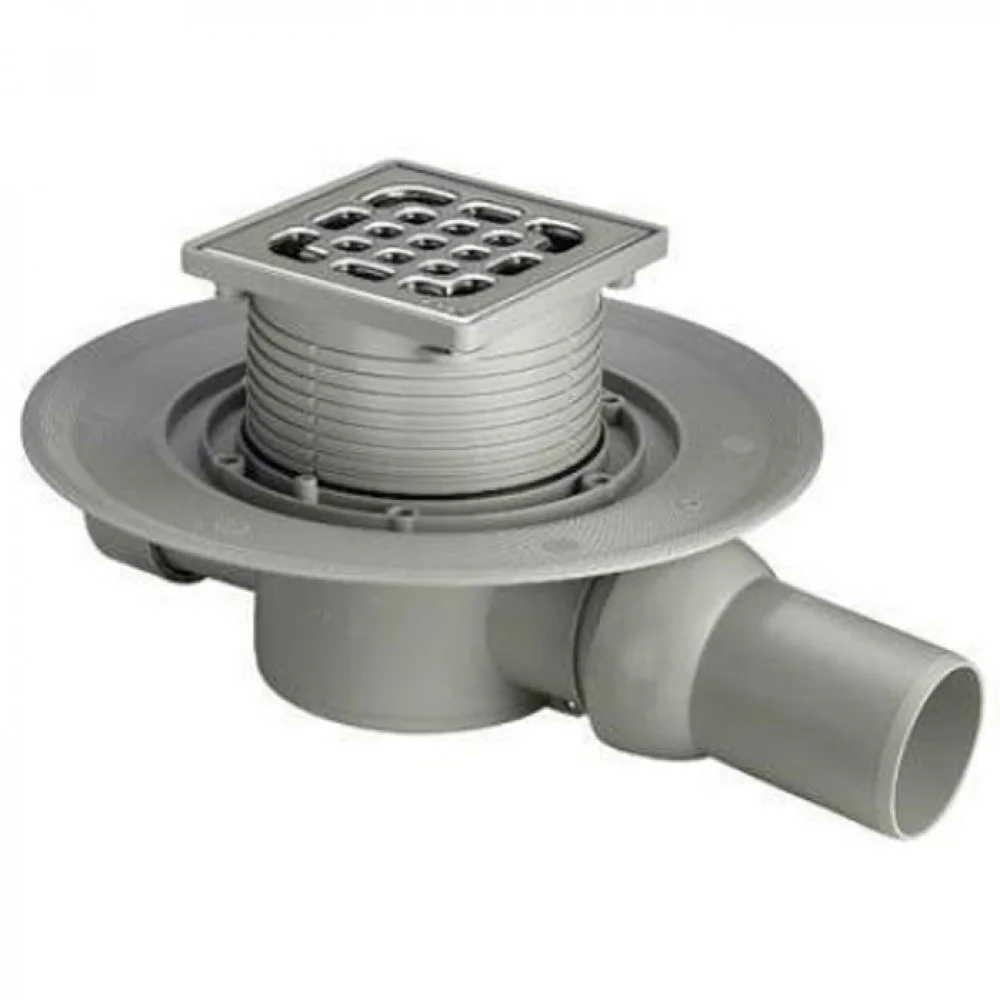 Трап Viega Advantix для ванної, сухий затвор, горизонтальний D50, хром (583217)