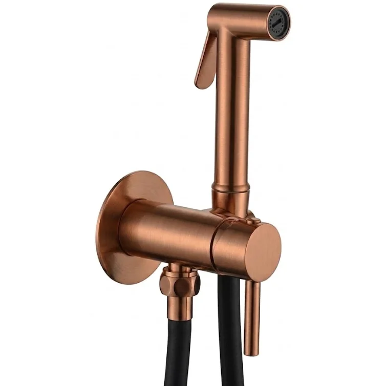 Гігієнічний душ Paffoni Tweet Round Mix, зі змішувачем, Brushed Copper PVD (ZDUP110RASP)