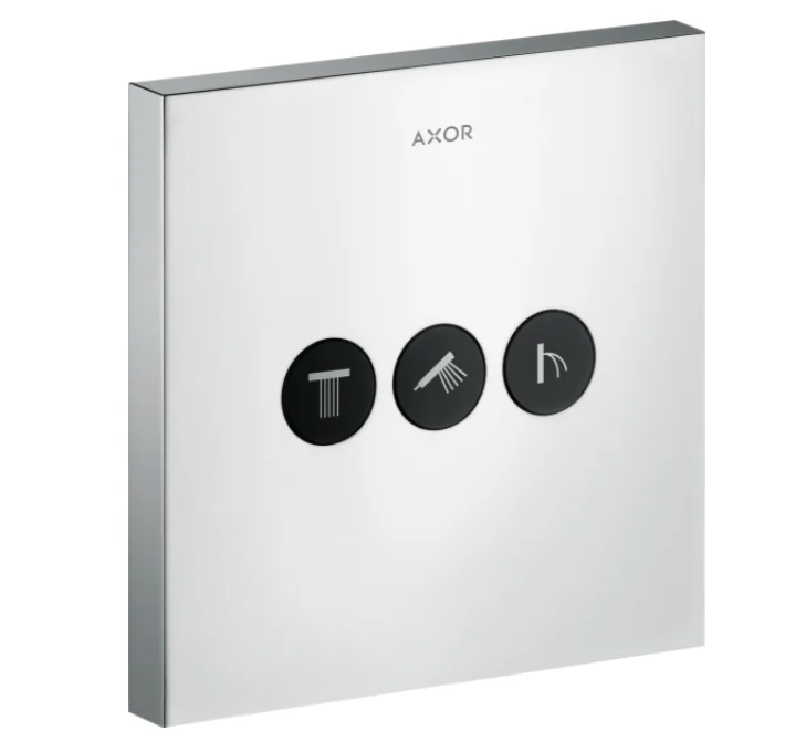 Запірний вентиль AXOR ShowerSelect Sguare на 3 режиму, хром (36717000)