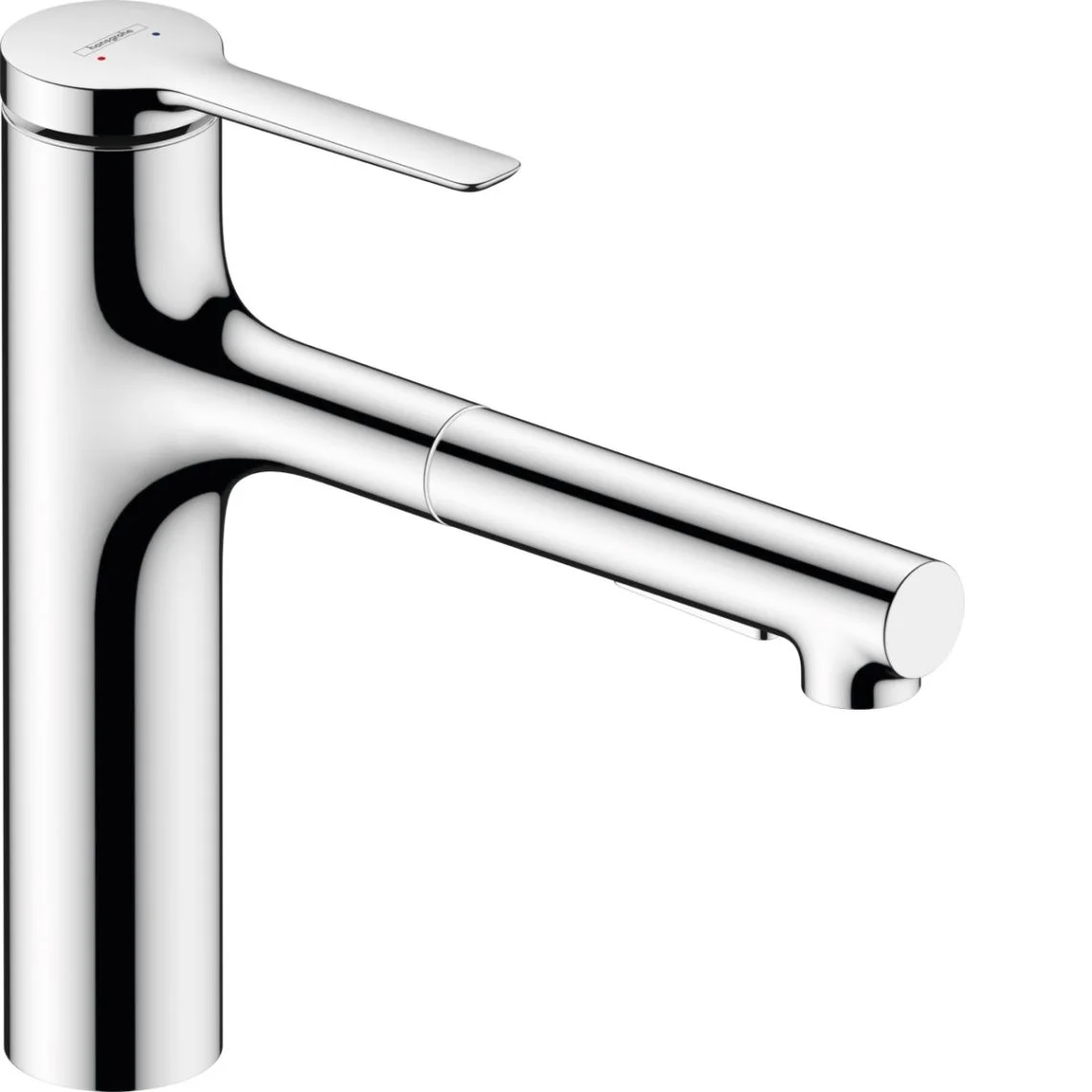Змішувач для кухні Hansgrohe Zesis M33 160 2jet з витяжним зливом, Chrome (74801000)