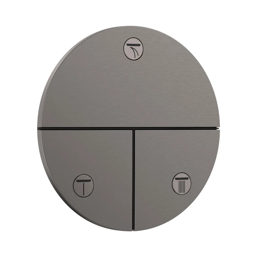 Перемикач Hansgrohe ShowerSelect Comfort S на 3 функції, Brushed Black Chrome (15558340)