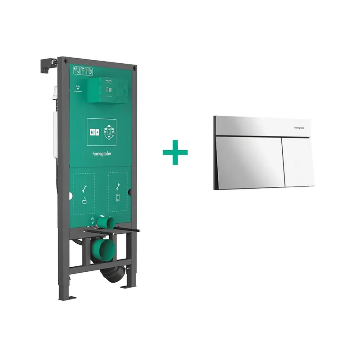 Інсталяція Hansgrohe iFrame Universal з клавішею iFrame Element E, Chrome (99003000)
