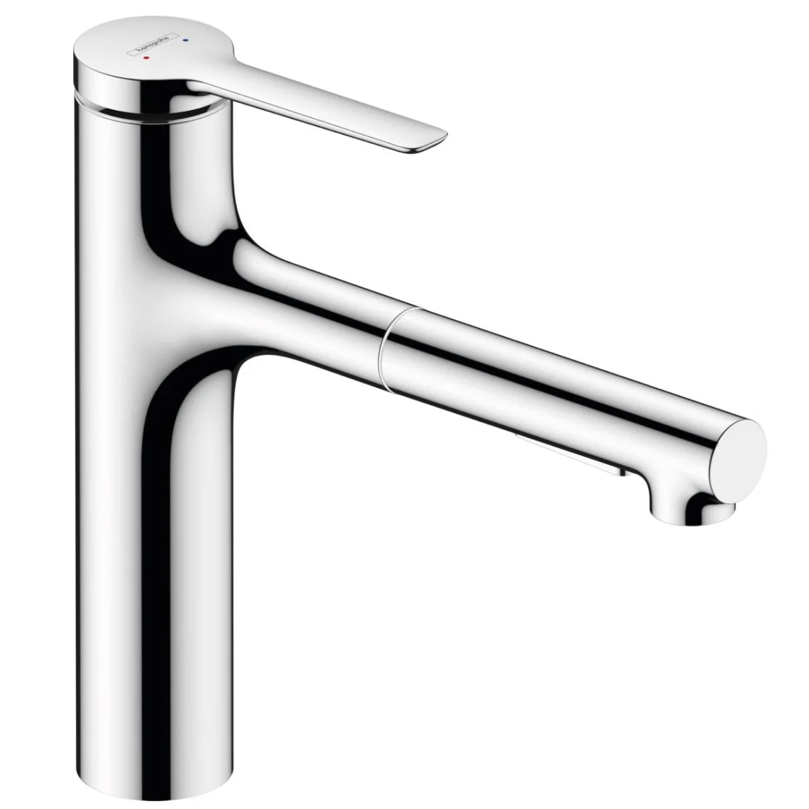 Змішувач для кухні Hansgrohe Zesis M33 160 2jet з витяжним зливом sBox Lite, Chrome (74804000)