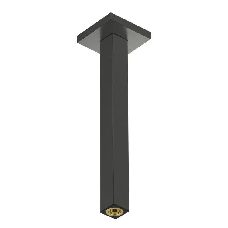Тримач верхнього душу Hansgrohe із стелі E 300 мм, Brushed Black Chrome (24339340)