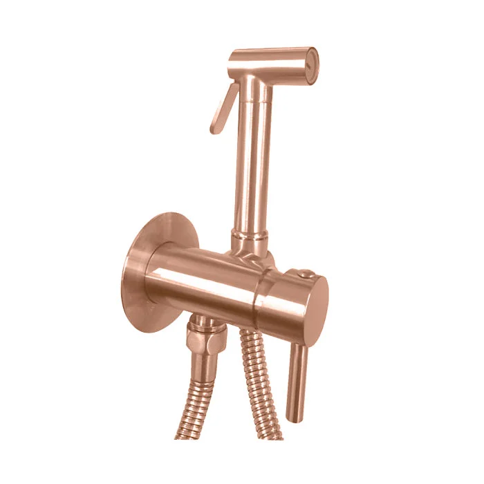Гігієнічний душ із змішувачем Paffoni Tweet Round Mix, Brushed Copper (ZDUP110RMSP)