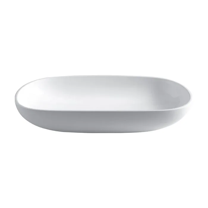 Умивальник на стільницю Nic Design Milk без переливу 66x42x12.5h, білий (001305001)