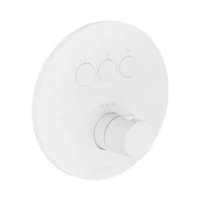 Термостат для душу Paffoni Compact box прихованого монтажу (3 функції), Bianco Opaco (CPT019BO)
