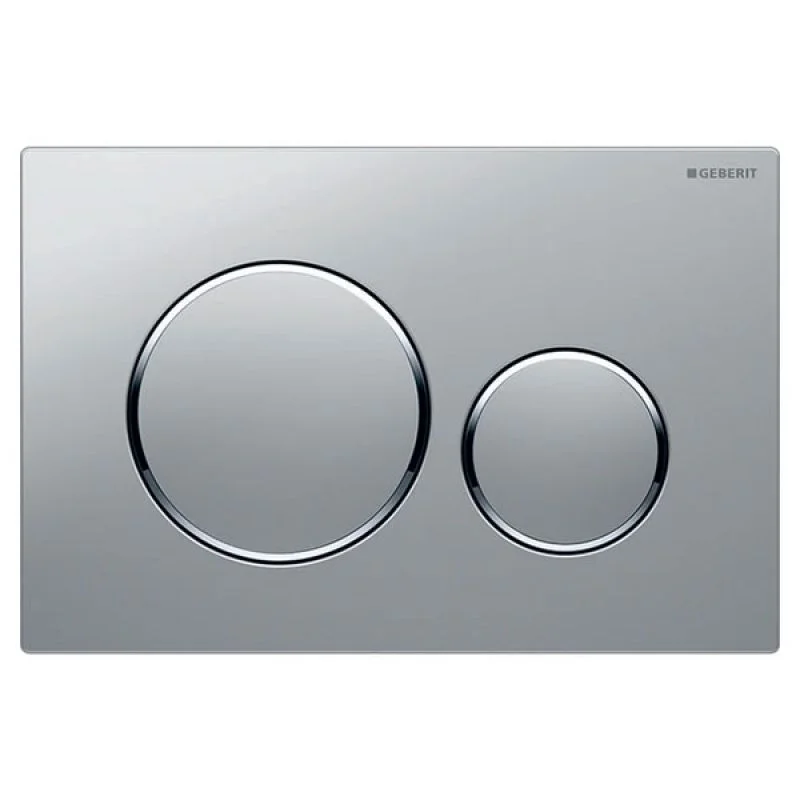 Кнопка змиву Geberit Sigma20, хром матовий/хром глянець (115.882.JQ.1)