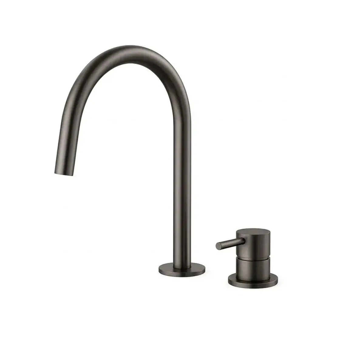 Змішувач для умивальника Paffoni Light, без донного клапану, Brushed Black Chrome (LIG051NKNSP)