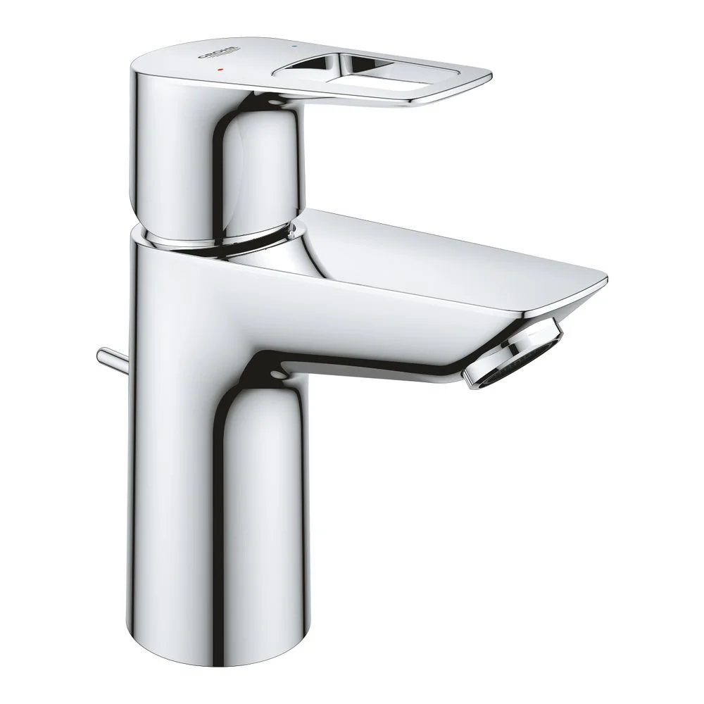 Змішувач для умивальника Grohe BauLoop New S-Size з донним клапаном, хром (23335001)