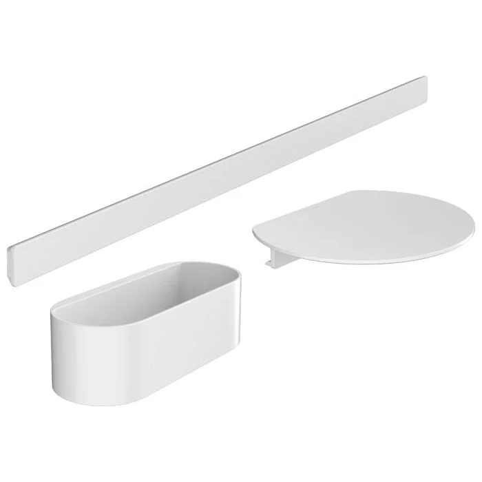 Комплект аксесуарів Hansgrohe WallStoris 3в1, Matt White (27966700)