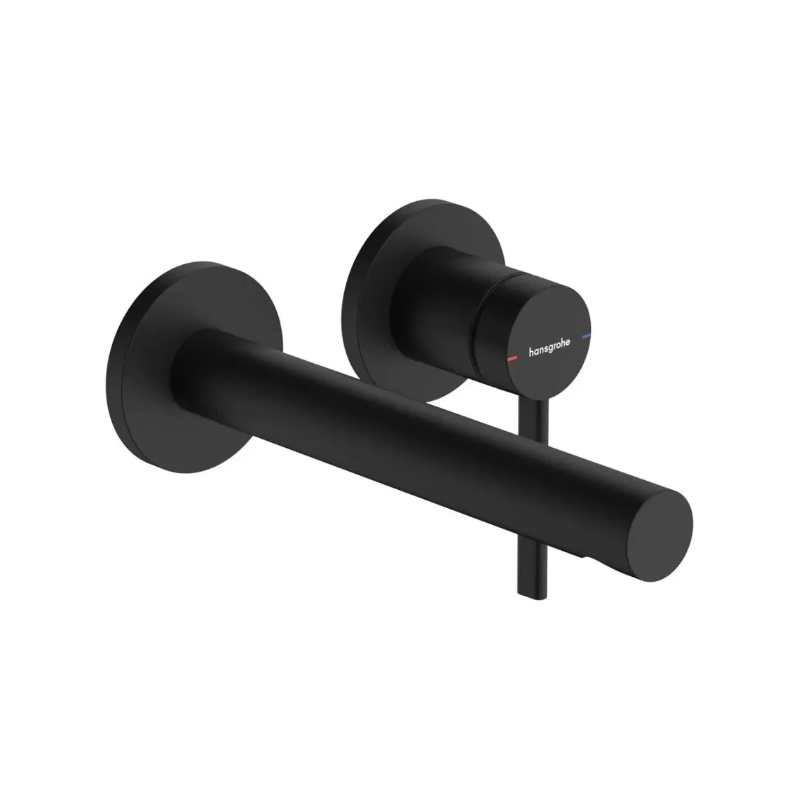 Змішувач для умивальника Hansgrohe Zesis S зі стіни прихований монтаж 194 мм, Matt Black (74750670)