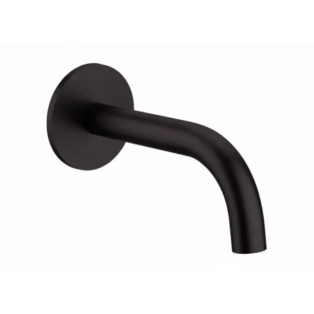Вилив настінний Paffoni L=175 мм, Brushed Black Chrome (ZBOC139NKNSP)
