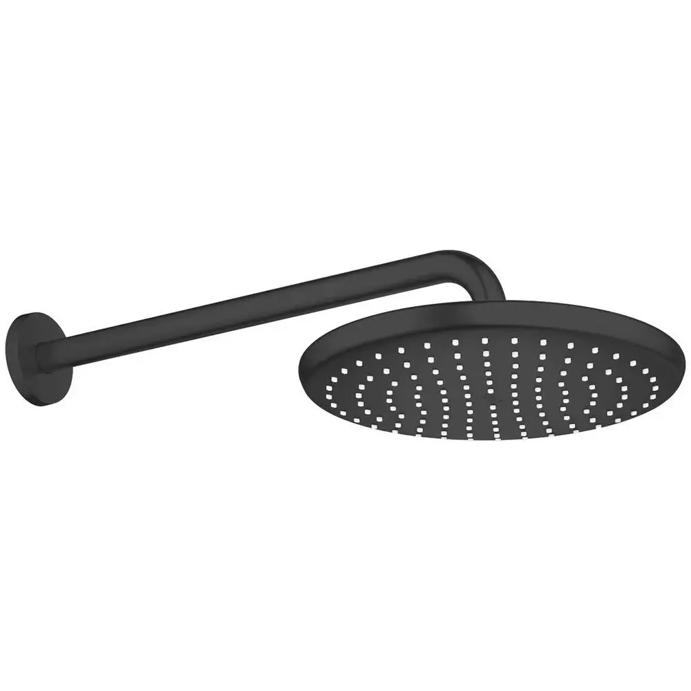 Верхній душ Grohe Tempesta 250, 380 мм, 1 режим струменя, з тримачем, чорний матовий (266682430)