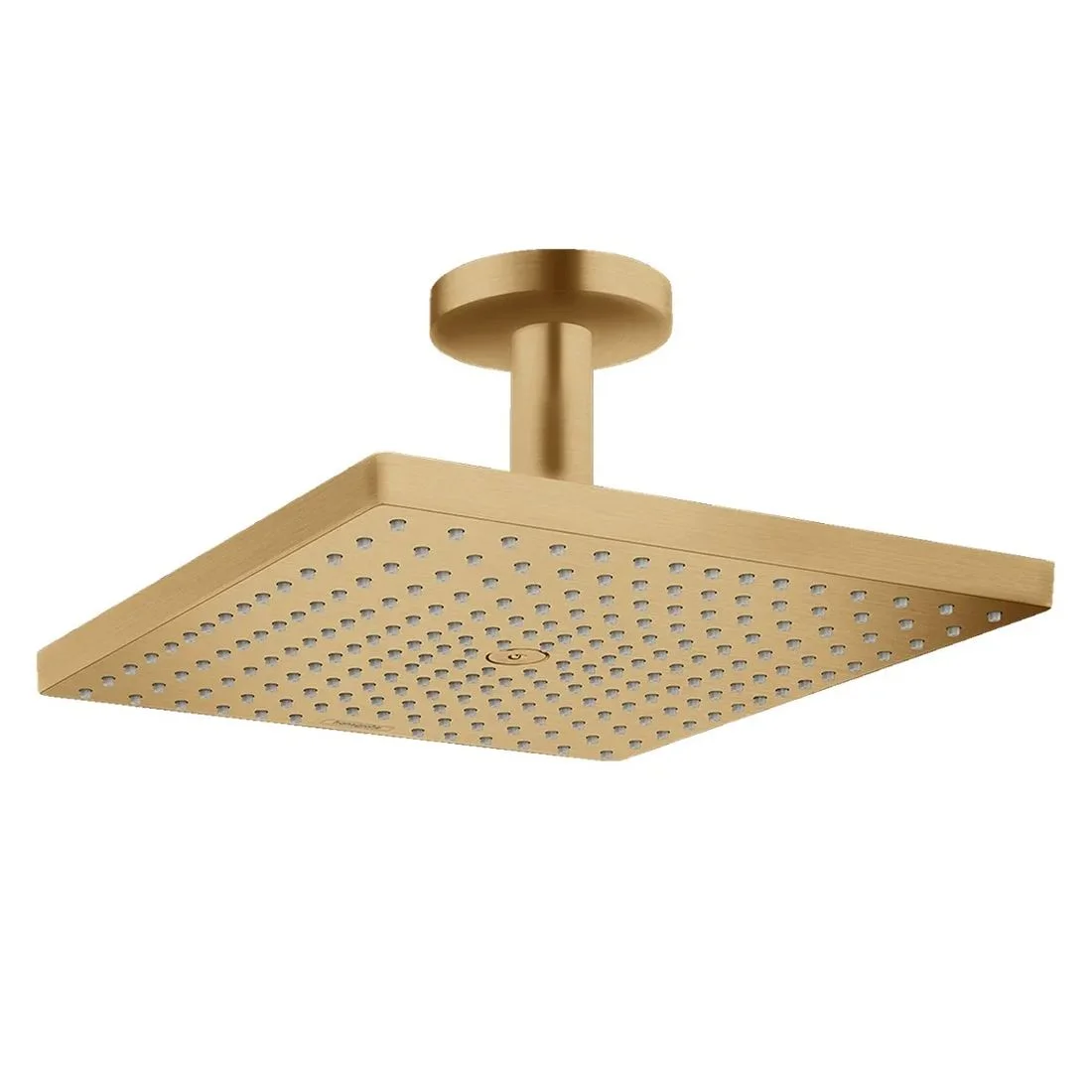 Верхній душ Hansgrohe Raindance Select E 300 1jet Air EcoSmart із стельовим тримачем, Brushed Bronze (26251140)