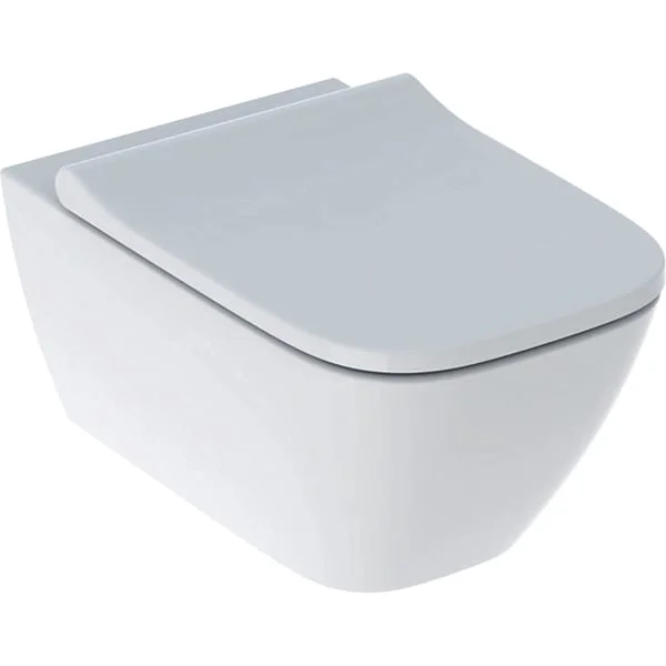 Унітаз підвісний Geberit Smyle Square Rimfree з кришкою soft close, білий (500.683.00.2)