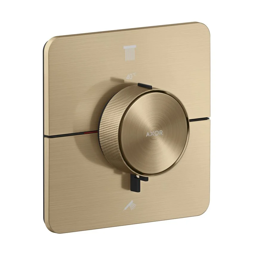 Термостат прихованого монтажу Axor ShowerSelect ID Softsquare на 2 функції, Brushed Bronze (36754140)