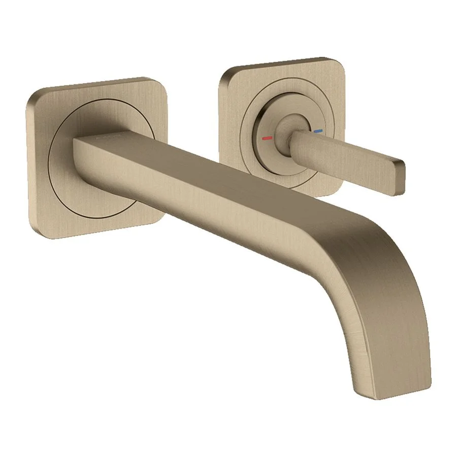 Змішувач для умивальника AXOR Citterio E 221 зі стіни, Brushed Nickel (36106820)