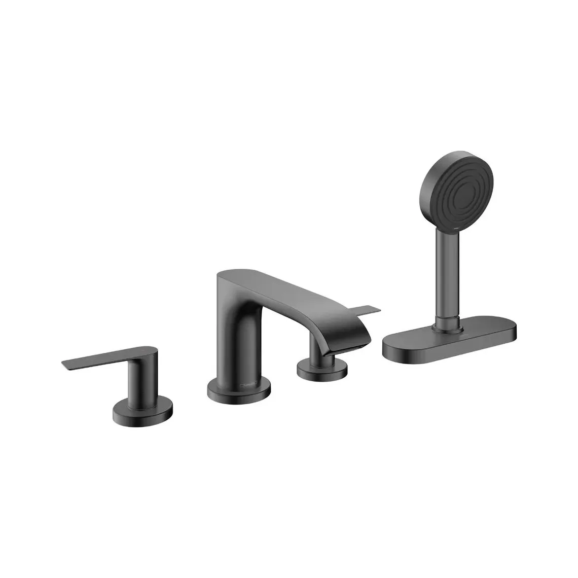 Змішувач на край ванни Hansgrohe Vivenis врізний на 4 отвори з sBox, Brushed Black Chrome (75444340)