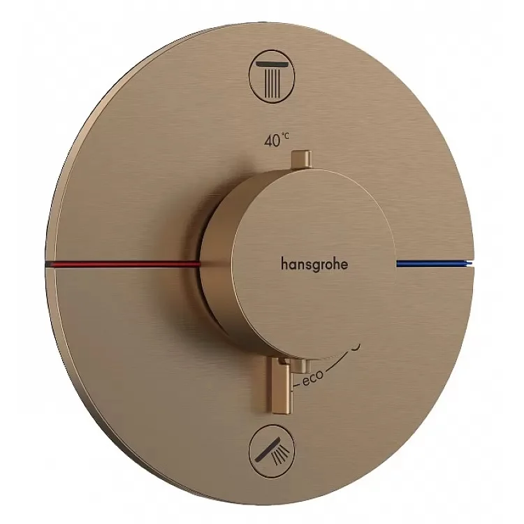 Термостат Hansgrohe ShowerSelect Comfort S для душу прихованого монтажу, бронза (15554140)