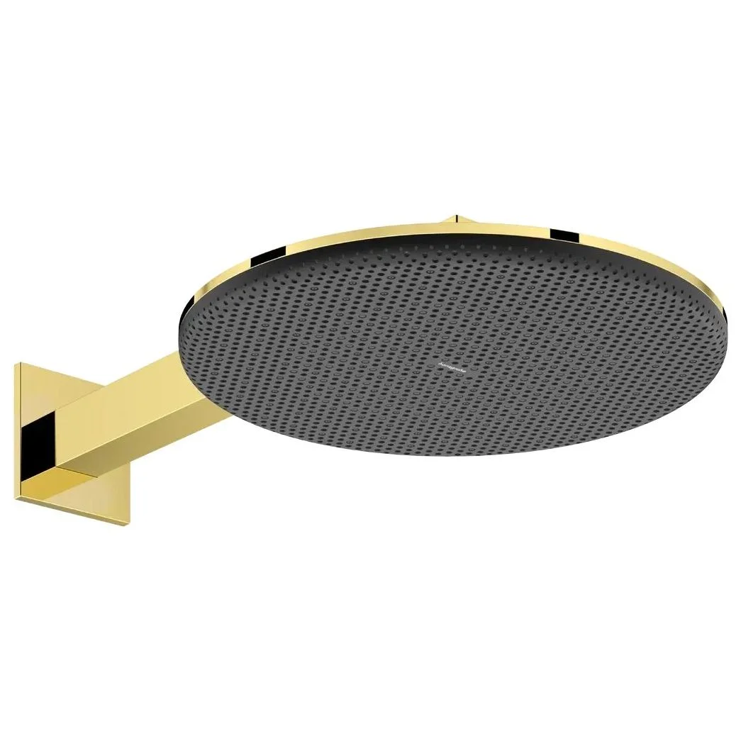 Верхній душ Hansgrohe Raindance Alive S 300 2jet EcoSmart з утримувачем, Polished Gold Optic (24541990)