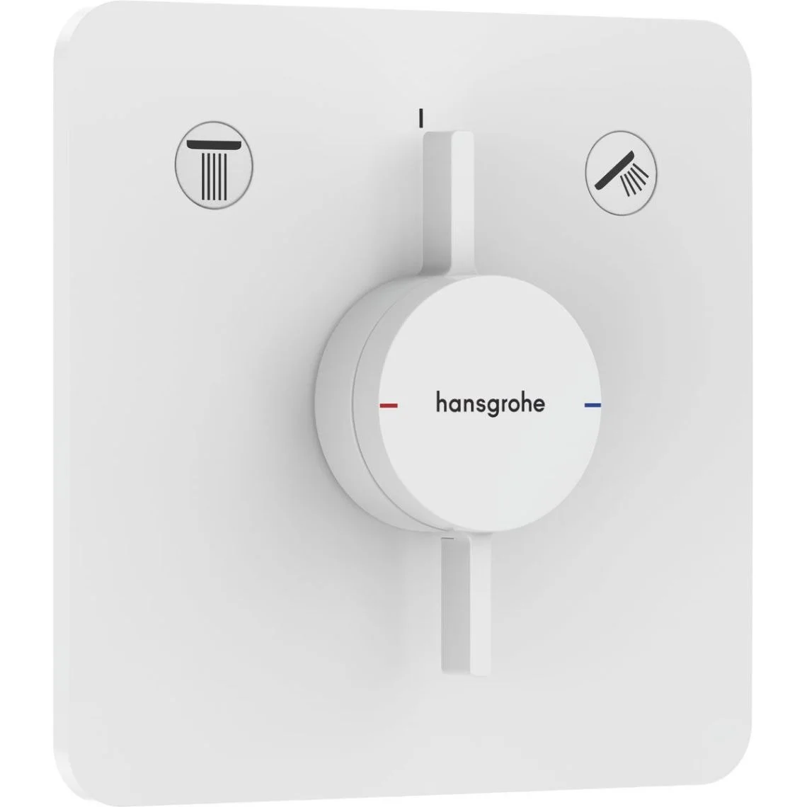 Змішувач прихованого монтажу Hansgrohe DuoTurn Q на 2 функції, Matt White (75414700)