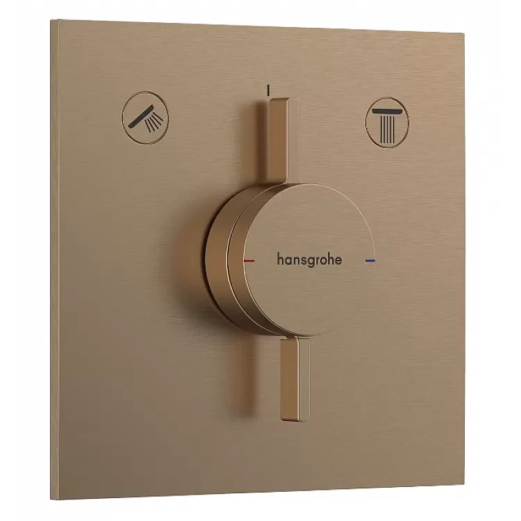 Змішувач прихованого монтажу Hansgrohe DuoTurn E на 2 функції, Brushed Bronze (75417140)