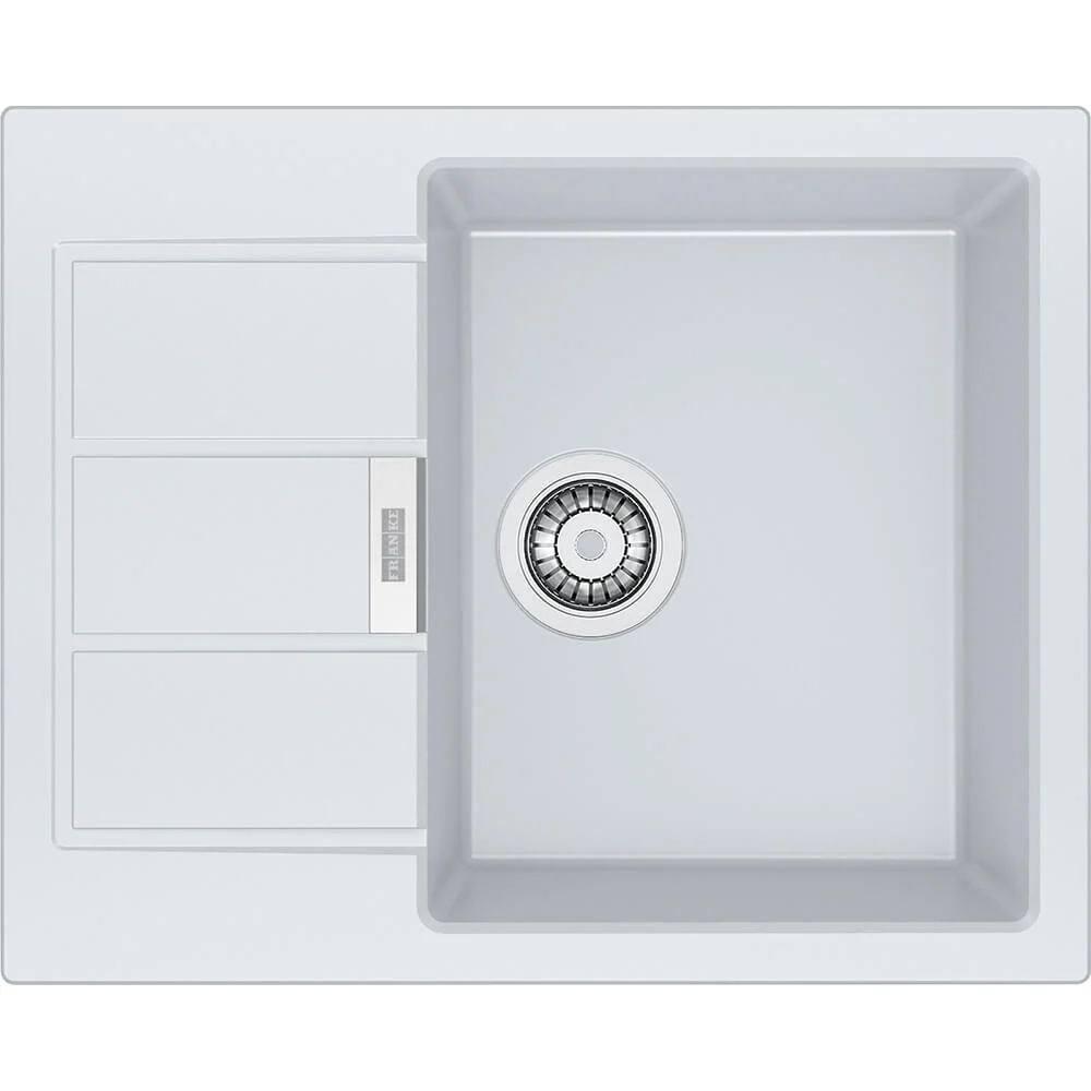 Кухонна мийка Franke S2D 611-62, оборотна, накладна, 62x50, тектонайт білий (143.0627.382)