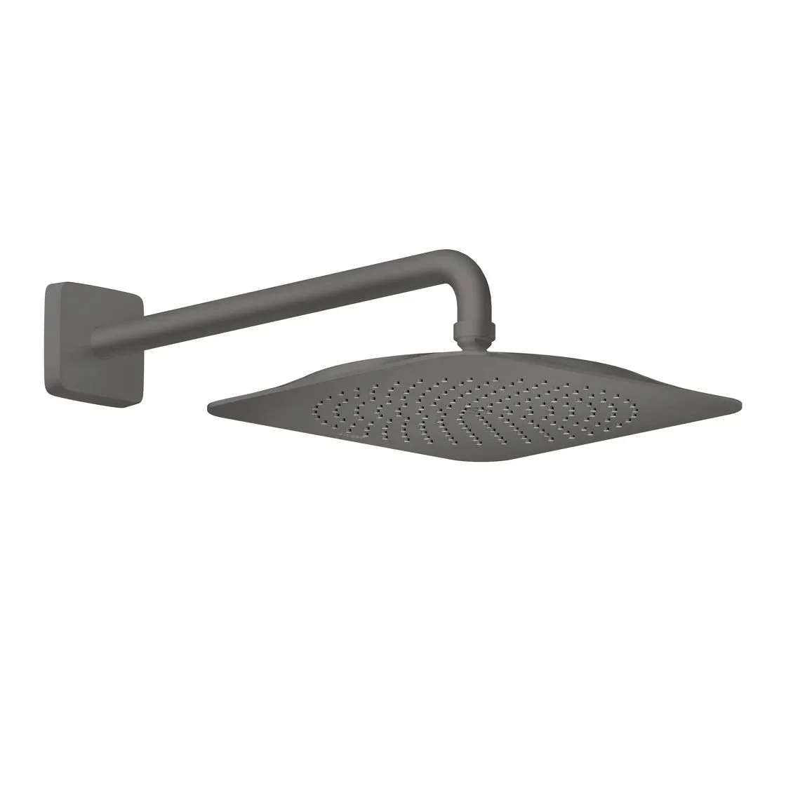 Верхній душ Axor Citterio C 270х270 1jet EcoSmart+ P із настінним кронштейном, Brushed Black Chrome (28791340)
