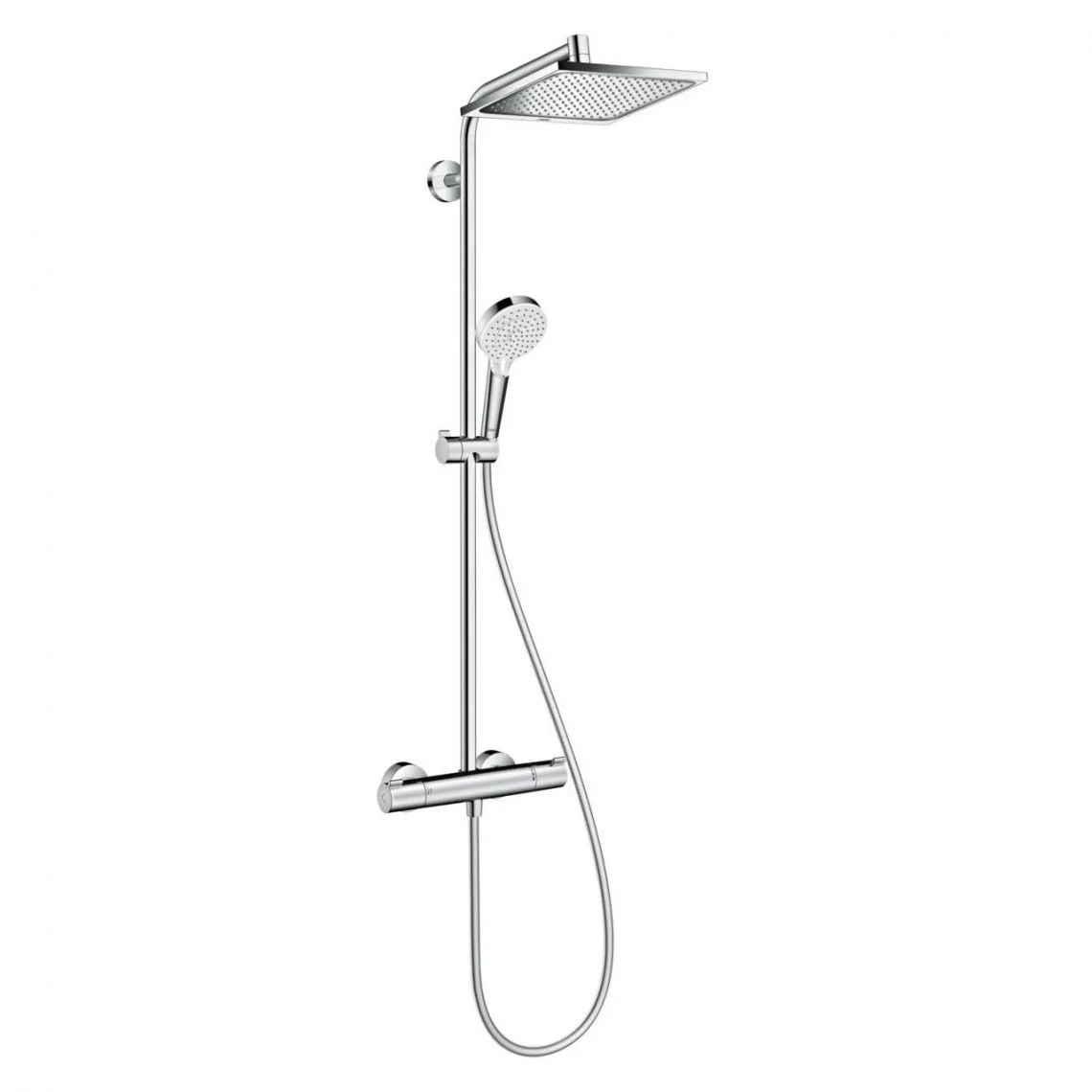 Душова система Hansgrohe Showerpipe Crometta E240 1jet з термостатом, хром (27271000)
