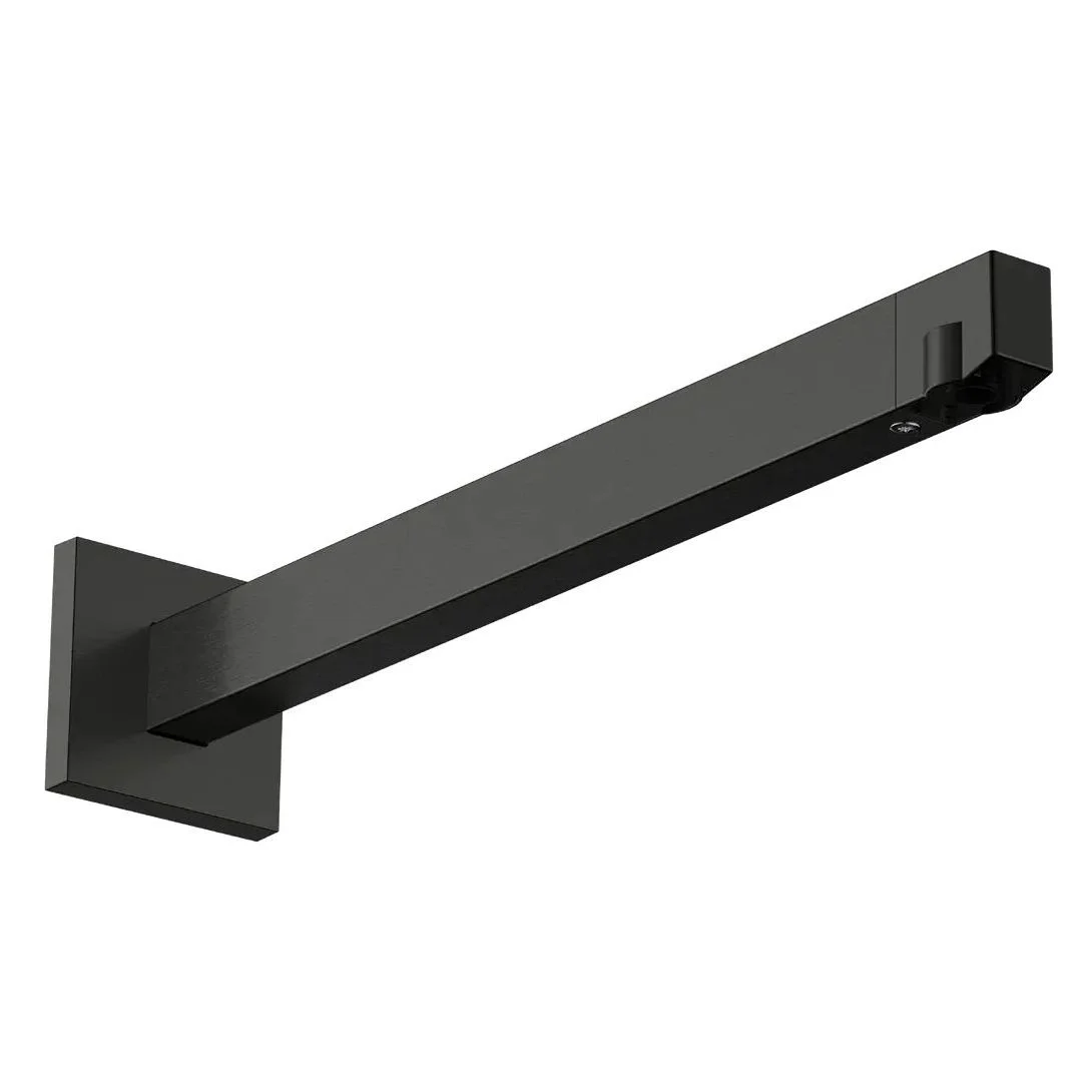 Тримач верхнього душу Hansgrohe E 390 мм, Brushed Black Chrome (24337340)