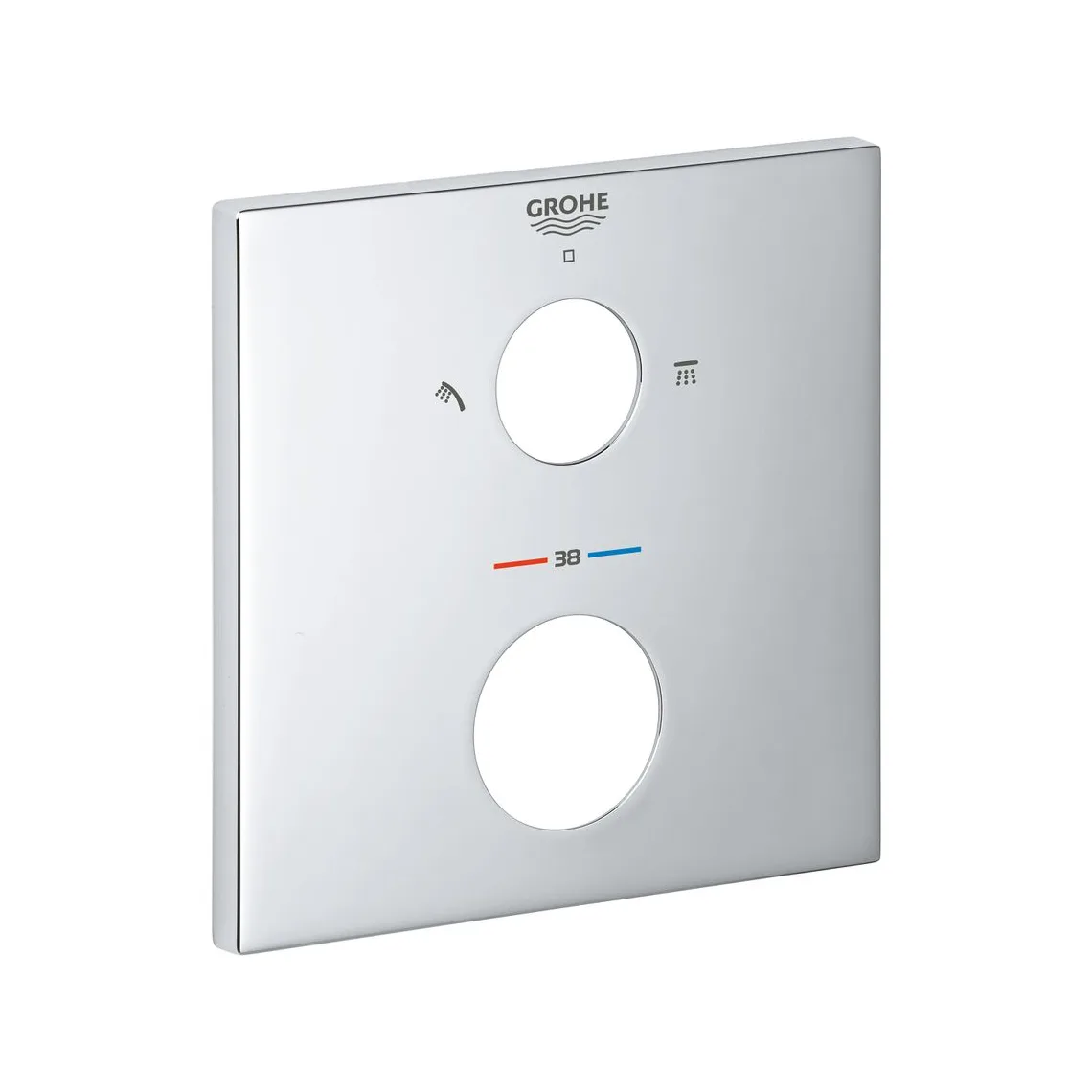 Зовнішня частина термостата для душу Grohe Grohtherm Cube Termostatic, хром (49102000)