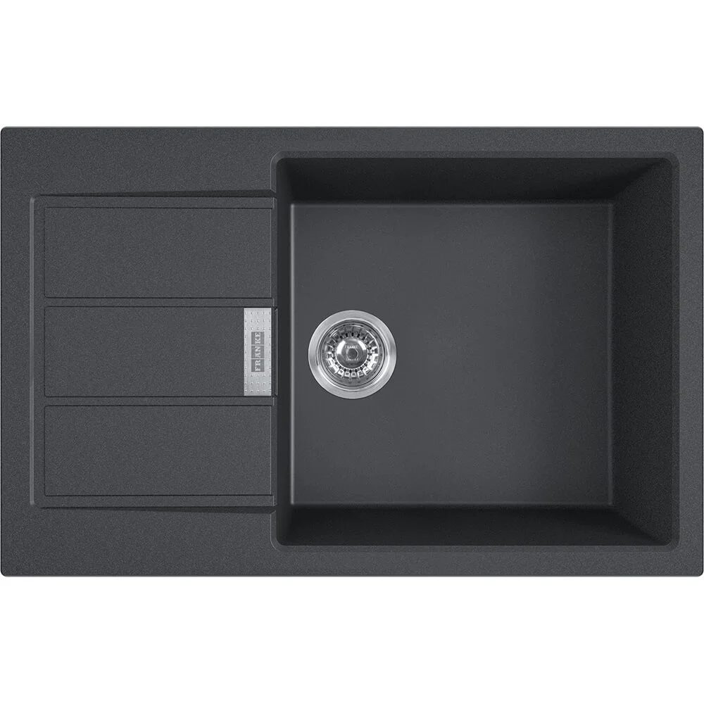 Кухонна мийка Franke S2D 611-78 XL, накладна, оборотна, 78x50, тектонайт чорний (143.0621.335)