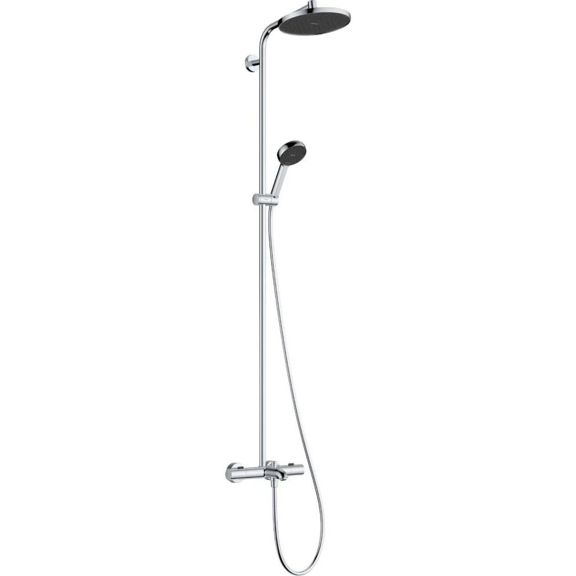 Душова система Hansgrohe Activera S 240 1jet EcoSmart з термостатом Ecostat Fine для ванни, хром (28871000)