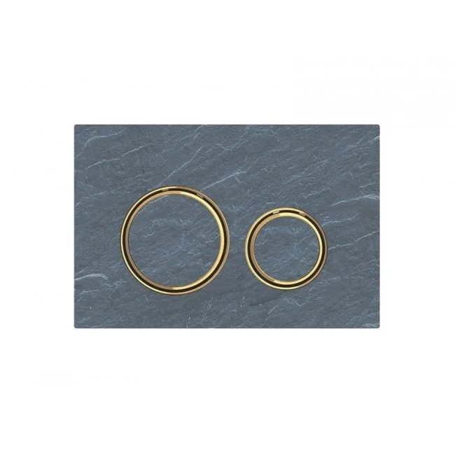 Кнопка змиву Geberit Sigma21, сланець Mustang/латунь (115.652.JM.1)