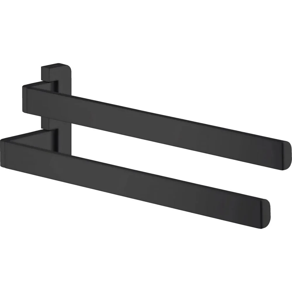 Тримач рушника AXOR Universal 409 мм настінний подвійний, Matt Black (42821670)