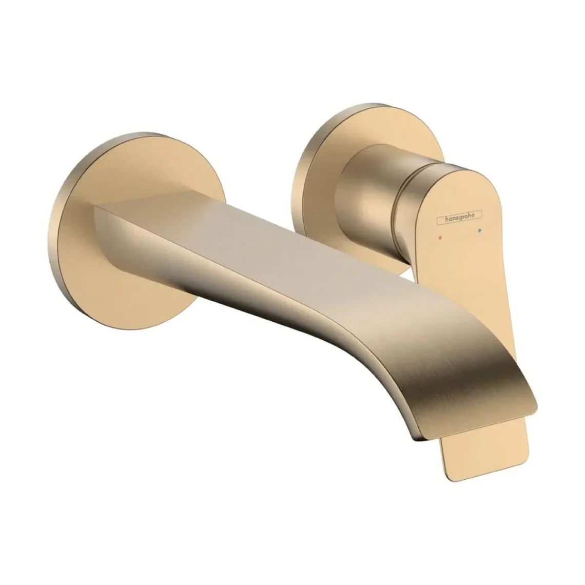 Змішувач для умивальника Hansgrohe Vivenis 195 зі стіни, Brushed Bronze (75050140)