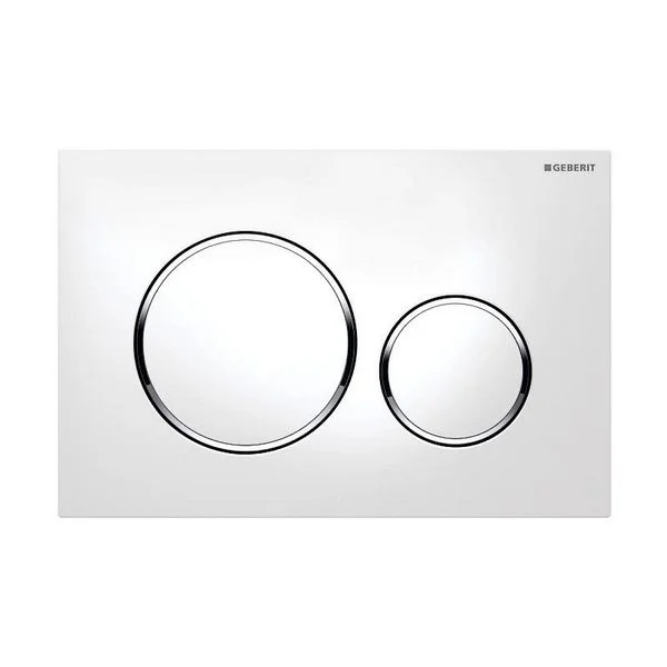 Кнопка змиву Geberit Sigma20, білий/хром глянець (115.882.KJ.1)