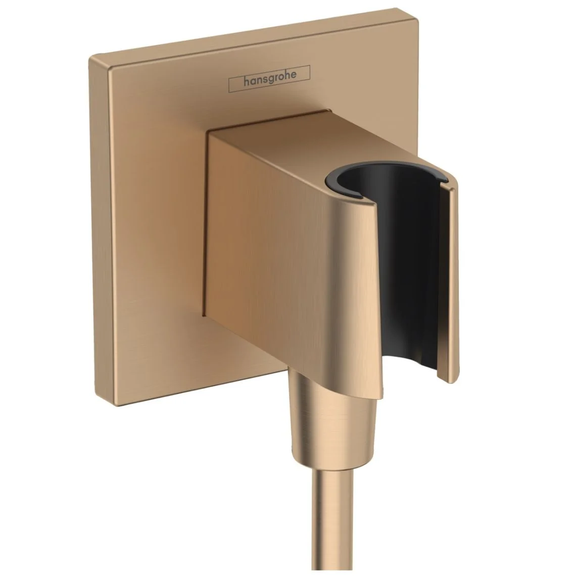 Шлангове підключення Hansgrohe FixFit Porter E з тримачем, Brushed Bronze (26889140)