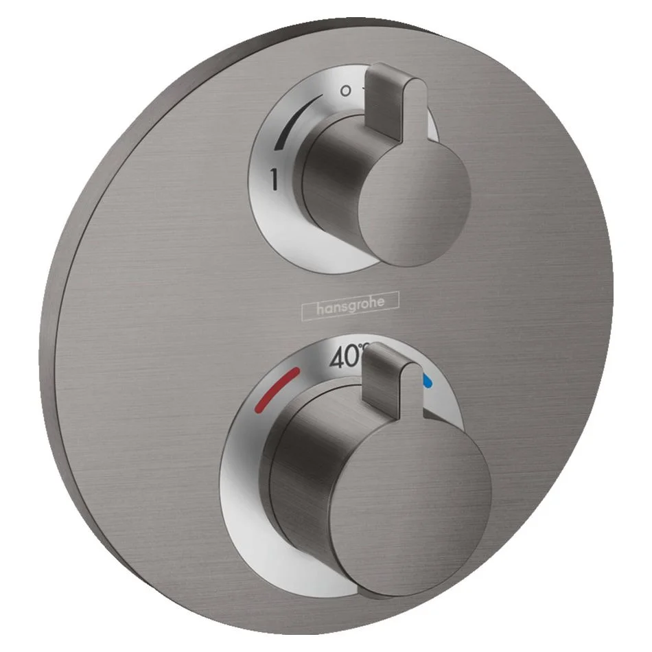 Термостат для душу Hansgrohe Ecostat S, чорний матовий хром (15758340)